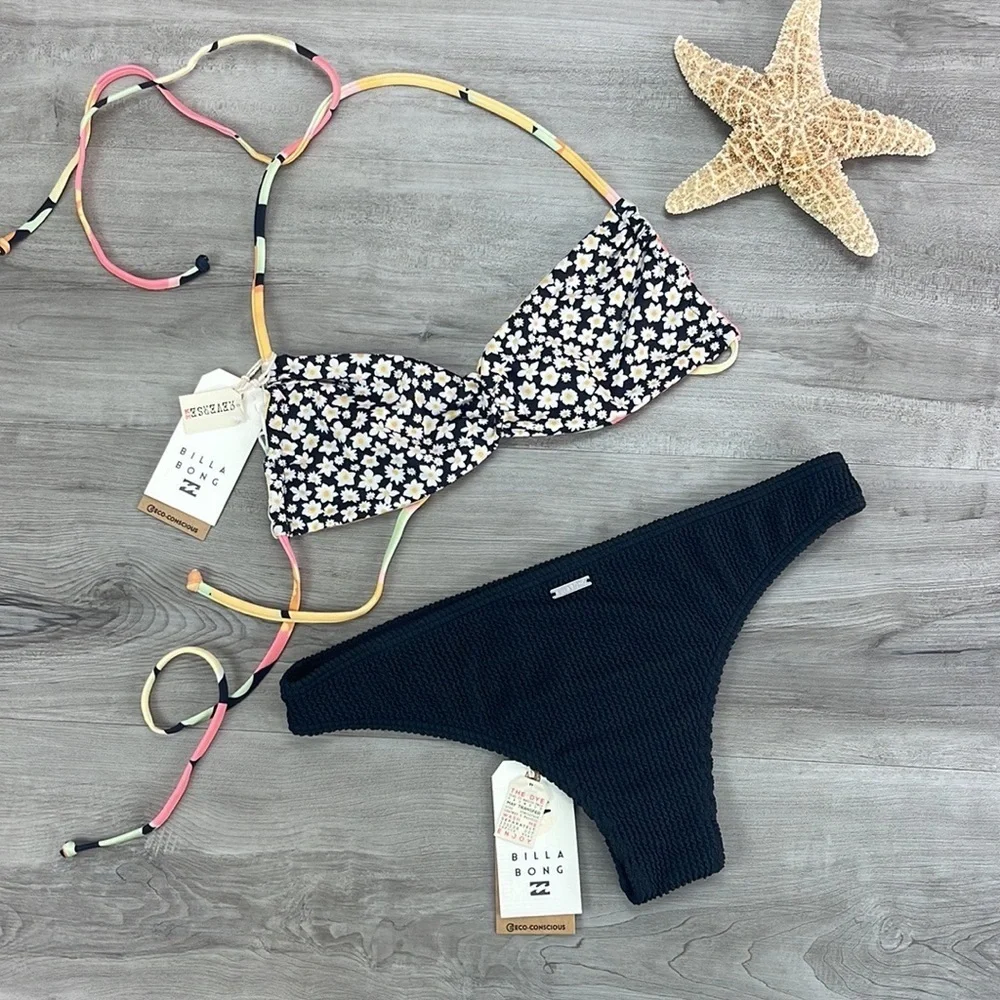 ☀️BILLABONG☀️ PRETTY DAZE REV SHIR SUMMER HIGH ISLA BIKINI SET